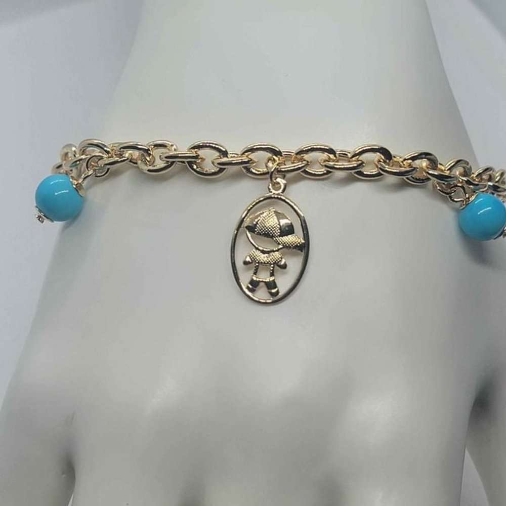 Brand New Brazilian 18k Gold Filled Daughter & Son Bracelet - Picture 2 of 4
